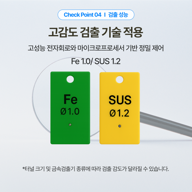 고감도 검출 기술 적용 금속검출기